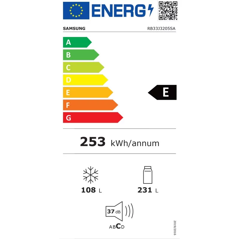 Réfrigérateur combiné SAMSUNG RB33J3205SA