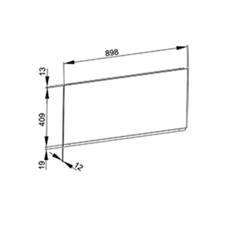 CRÉDENCE INOX 900x400 mm