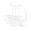 HOTTE STRIPE LUX 90 CM INOX/toto