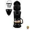 CAFETIERE 10 TASSES 1000W BLACK WOOD/toto