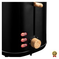 TOASTER 800W BLACK WOOD