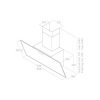 HOTTE INCLINEE SHIRE BLANCHE 60CM/toto