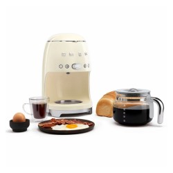 CAFETIERE PROGRAMMABLE 1.25L CREME/toto