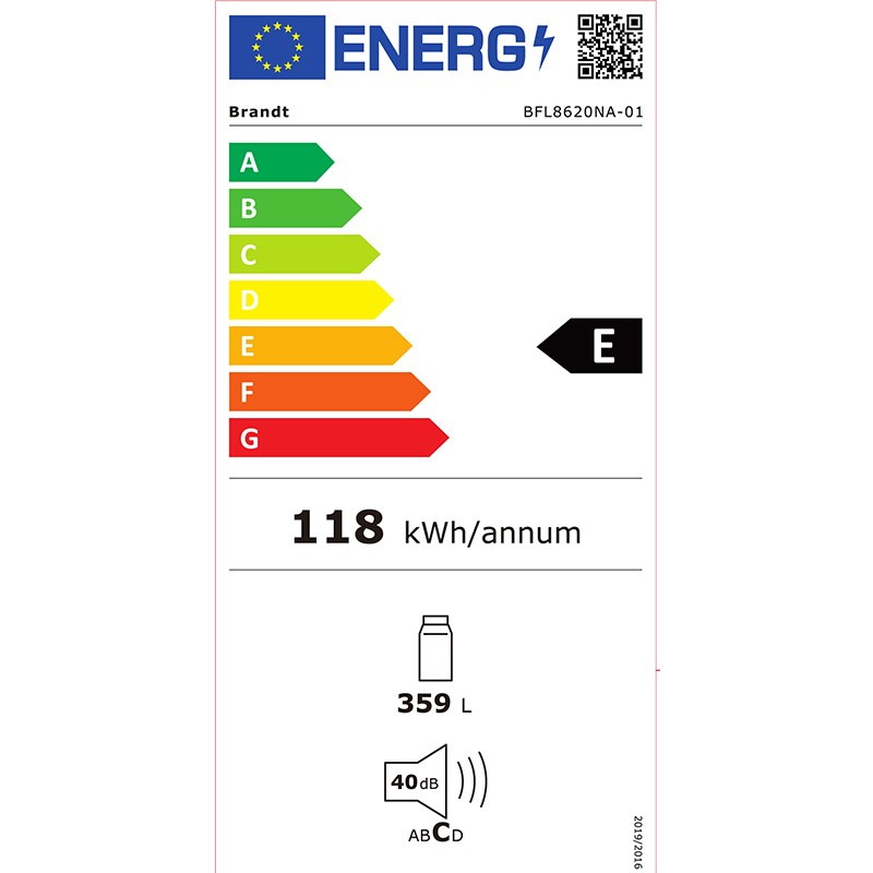 REFRIGERATEUR 185CM 327L ANTHRACITE