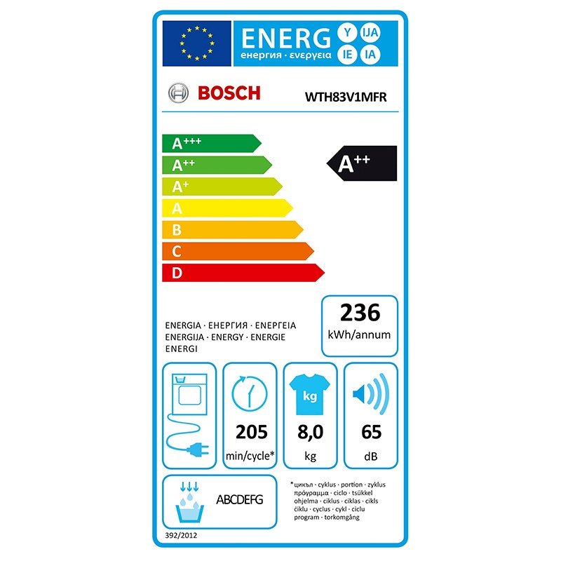 SECHE LINGE POMPE A CHALEUR 8KG A++