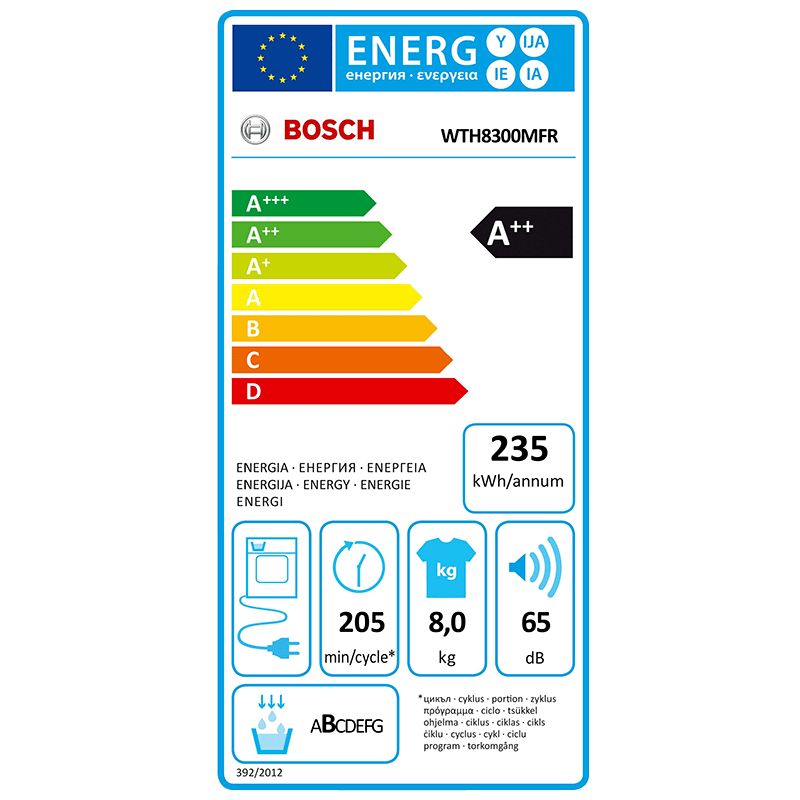 SECHE LINGE PAC 8KG A++EXCLUVIV