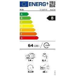 Lave-vaisselle 60 cm MIELE G7130SCBLANC/toto