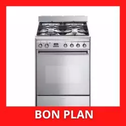 Cuisinière gaz SMEG GP61X9/toto