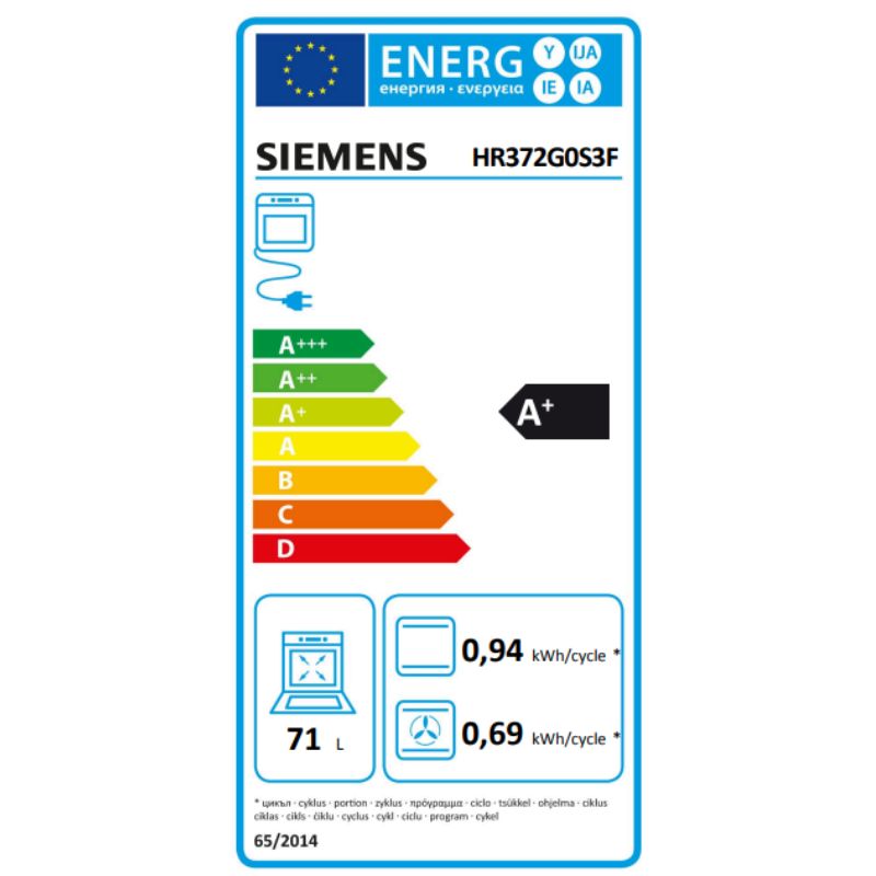 Four SIEMENS HR372G0S3F