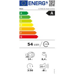 LAVE VAISSELLE MIELE G7040SCBLANC/toto