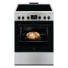 CUISINIERE VITRO 4 FOYERS - 60CM - INOX/toto