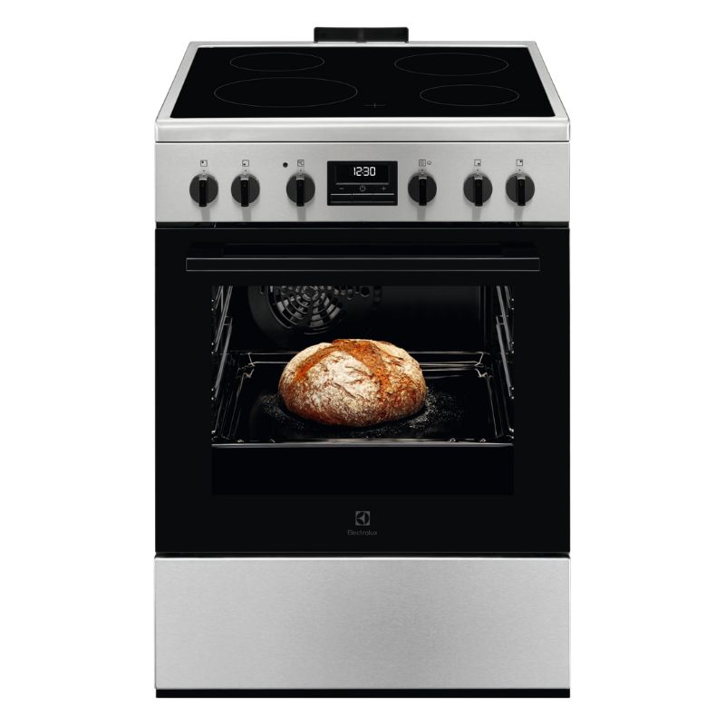 CUISINIERE VITRO 4 FOYERS - 60CM - INOX