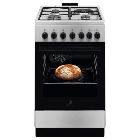 CUISINIERE MIXTE 3+1 - 50CM - INOX