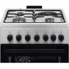 CUISINIERE MIXTE 3+1 - 50CM - INOX/toto