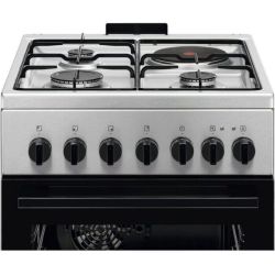 CUISINIERE MIXTE 3+1 - 50CM - INOX