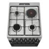 CUISINIERE MIXTE 3+1 - 50CM - INOX/toto