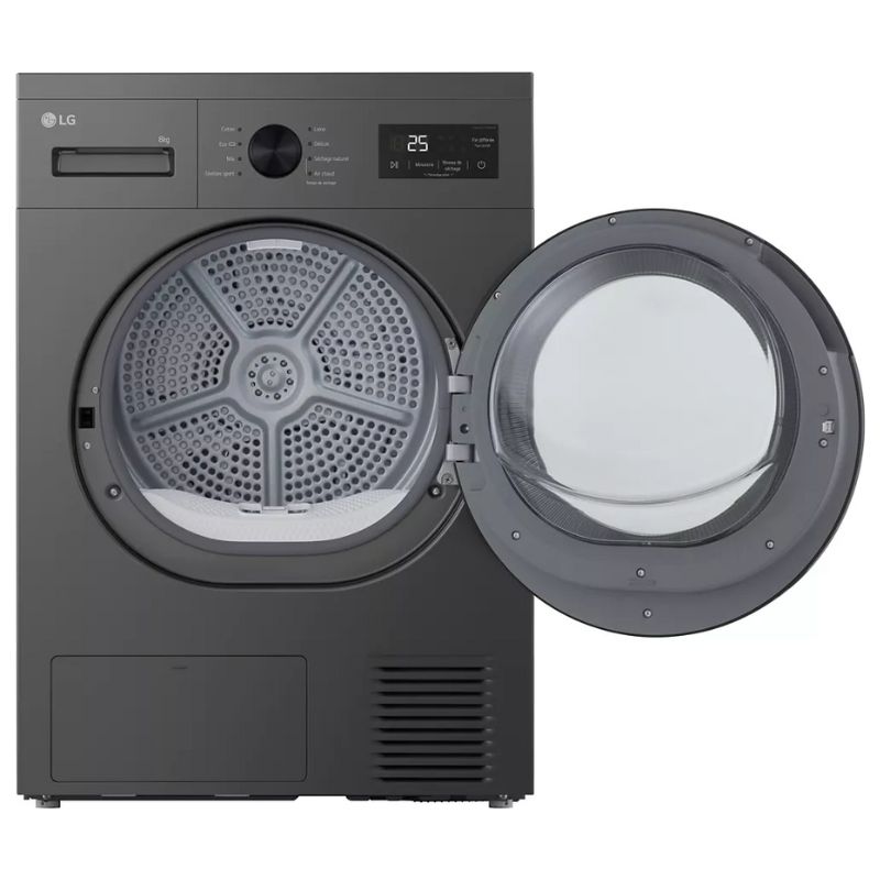 SECHE LINGE POMPE A CHALEUR 8KG SILVER