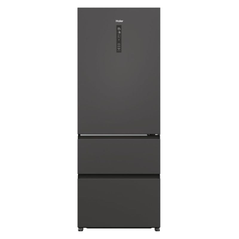 REFRIGERATEUR COMBINE 70CM NOIR BROSSE
