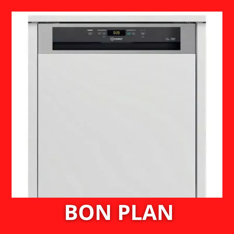 Lave-vaisselle avec bandeau INDESIT DBC3C26X