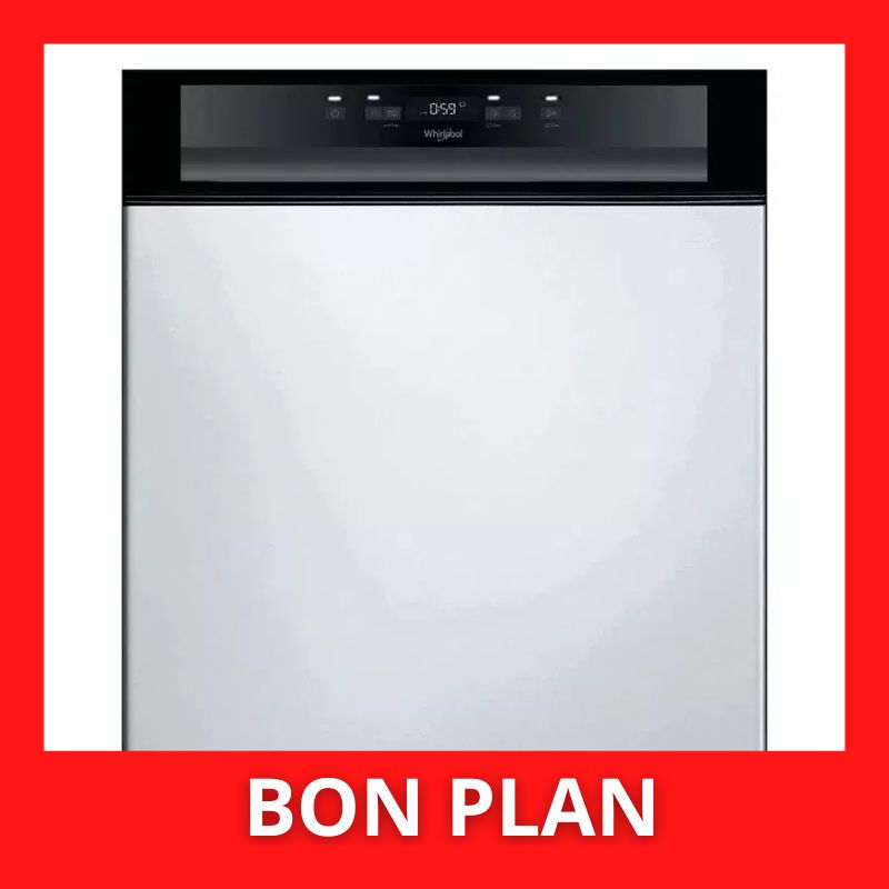 Lave-vaisselle avec bandeau WHIRLPOOL WBC3C34PB