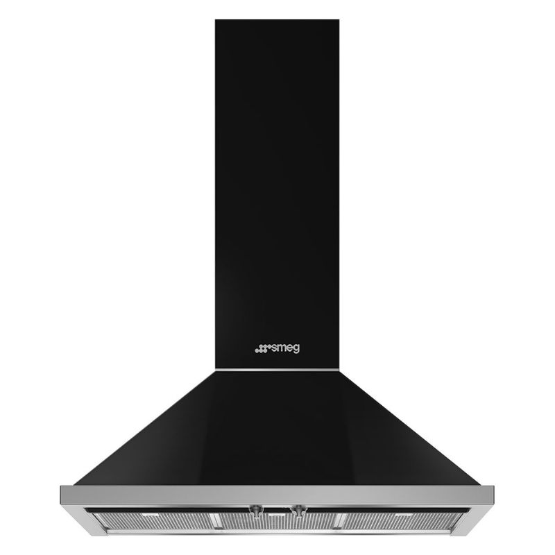 HOTTE MURALE PYRAMIDE 90CM NOIRE