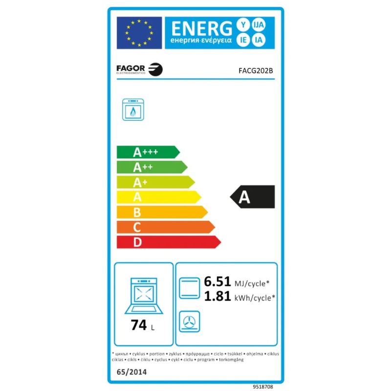 CUISINIERE 4 GAZ - FOUR MF CATA - 50CM