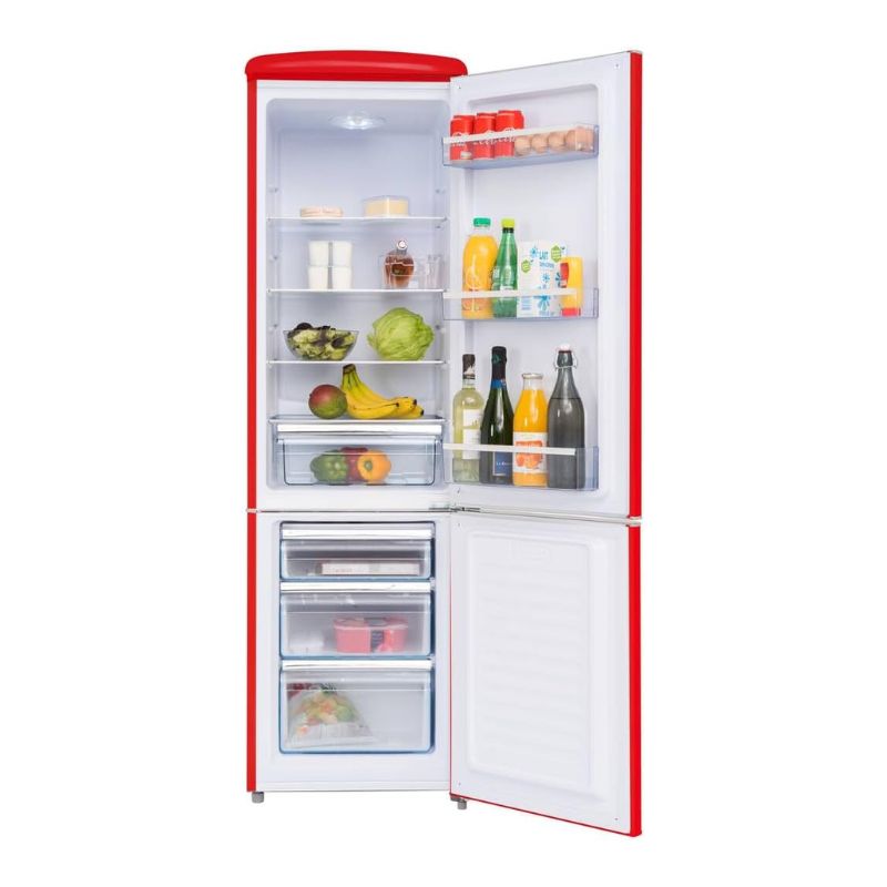 REFRIGERATEUR COMBIN? VINTAGE ROUGE