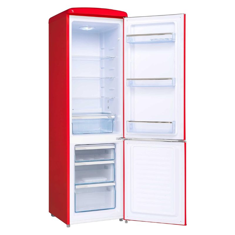 REFRIGERATEUR COMBIN? VINTAGE ROUGE