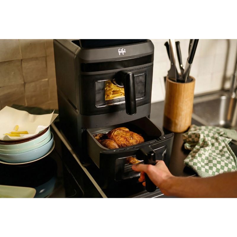 AIRFRYER DOUBLE CUVE VERTICALE 2X6.5L