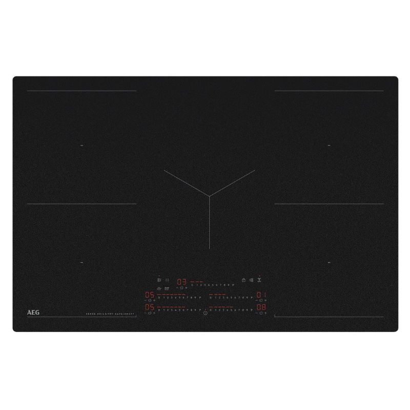 PLAQUE INDUCTION 77CM -SAPHIR MAT 5 FEUX