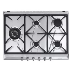 TABLE GAZ 5 FOYERS INOX