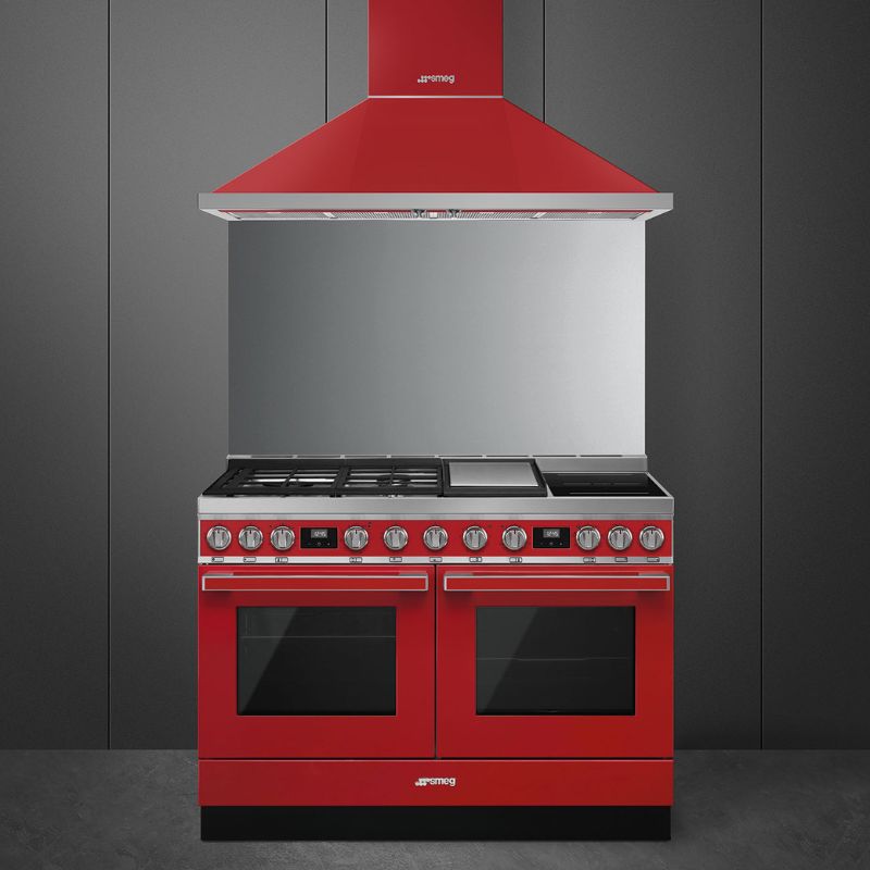 PIANO DE CUISSON 120CM "Portofino" rouge