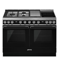 PIANO DE CUISSON 120CM "Portofino" noir