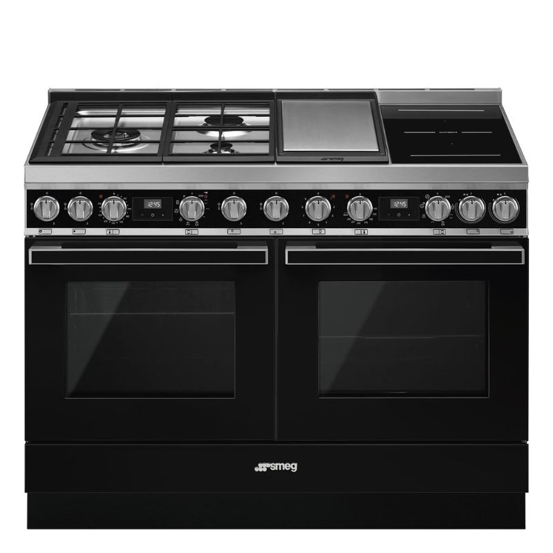 PIANO DE CUISSON 120CM "Portofino" noir