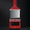 CENTRE DE CUISSON PORTOFINO 90CM Rouge/toto