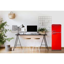 REFRIGERATEUR DP VINTAGE 215L ROUGE