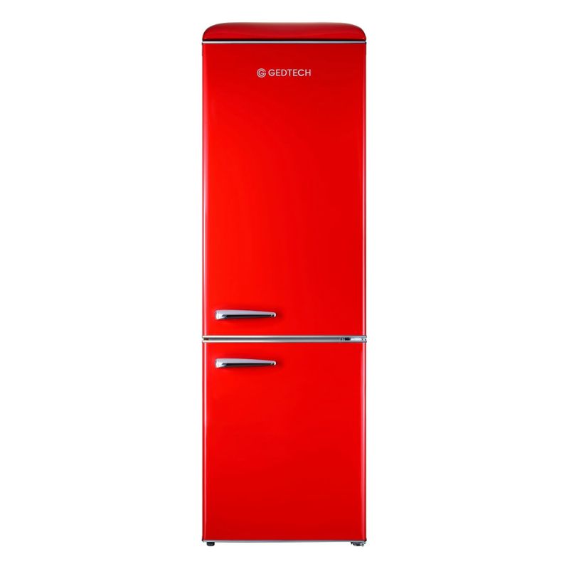 REFRIGERATEUR COMBINE VINTAGE 310L ROUGE