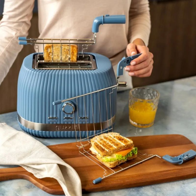 GRILLE PAIN AVEC PINCE BLEU AZUR
