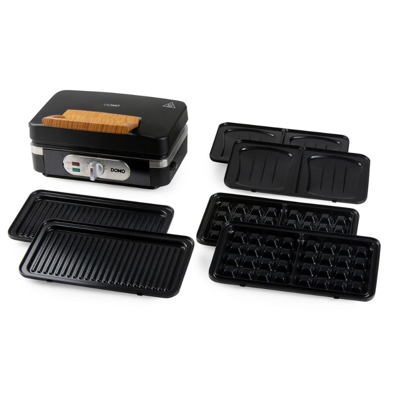 CROC-GAUFFRE-GRILL 3 EN 1 BLACK