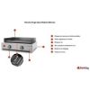 PLANCHA GAZ MODERN 60 CM INOX/toto