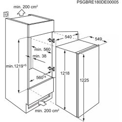 REF ENCASTRABLE 122CM AVEC CONGELATEUR/toto