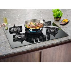 PLAQUE DE CUISSON GAZ 5 FOYERS GRISE/toto