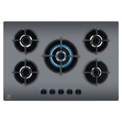 PLAQUE DE CUISSON GAZ 5 FOYERS GRISE