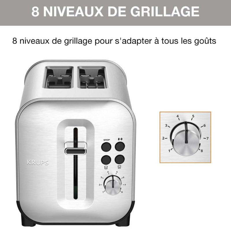 GRILLE PAIN INOX 2 FENTES