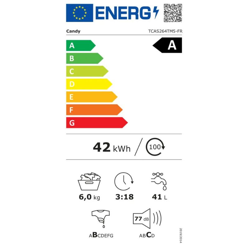LAVE LINGE TOP 6KG 1200TRS - A -