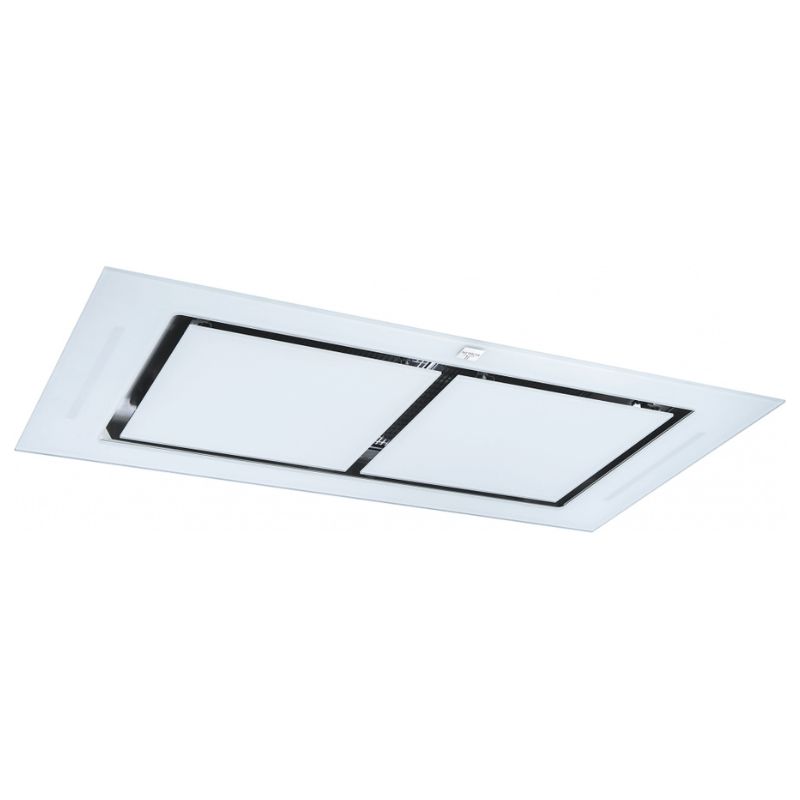 HOTTE CONFIDENCE VERRE BLANC 100CM