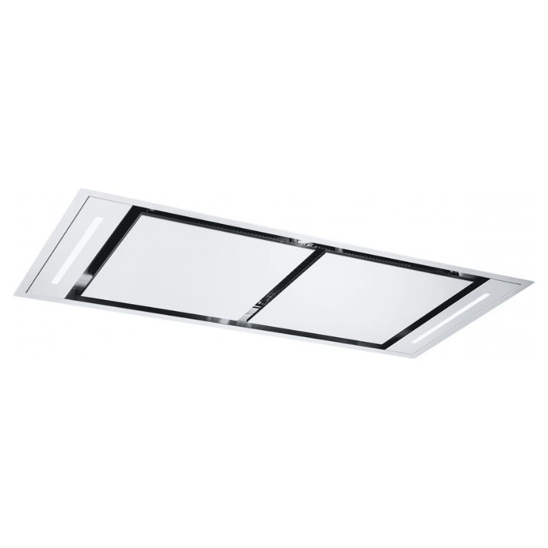 HOTTE CONFIDENCE VERRE BLANC SANS MOTEUR