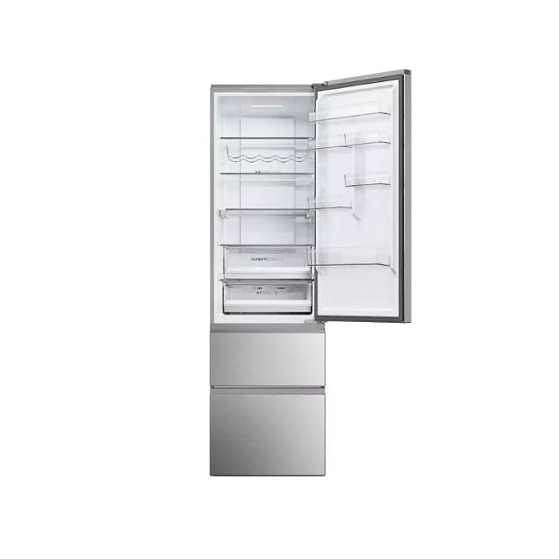 REFRIGERATEUR COMBINE 3 PORTES INOX - D