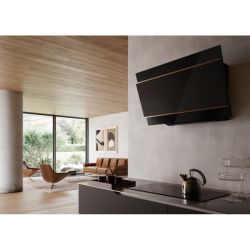 HOTTE INC DIVINE 900 VERRE NOIR/CUIVRE/toto