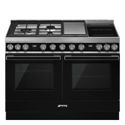 PIANO DE CUISSON 120CM "Portofino" noir